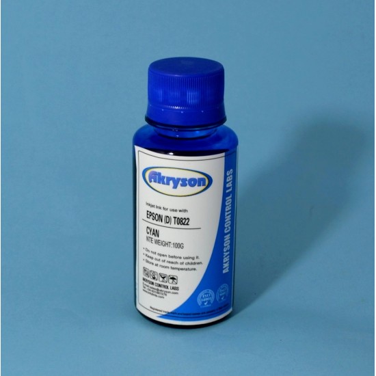 Recarga Tinta para Epson C48 cartucho Cyan Botella de 100ml