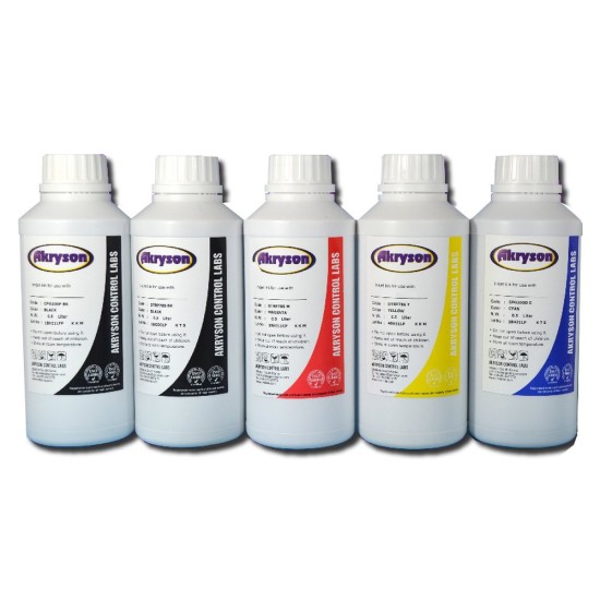 Compatible Canon iPF710 Tinta Recarga de Cartuchos Pack 5 Botellas de 500ml Tinta para Recarga