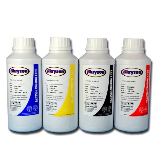 Compatible Brother MFC-260C Pack 4 Botellas de 500ml Tinta para Recarga