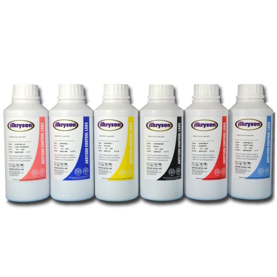 Compatible Epson Pack 6 Botellas de 500ml Tinta para Recarga (impresoras de 6 Tintas)