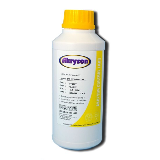 Tinta Recarga para Canon iPF6400S Medio Litro Amarillo Pigmentada