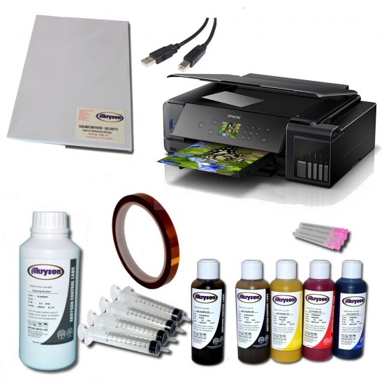 Impresora para Sublimación Epson EcoTank ET-7750 A3 Pack + Tinta de Sublimación + Papel