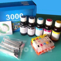 Kit de Recarga de Cartuchos para Impresora Hp 364 sin Chips