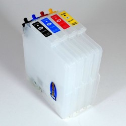 Compatible Ricoh GC41 Cartuchos Recargables Autoreseteables Transparentes Sin Tinta