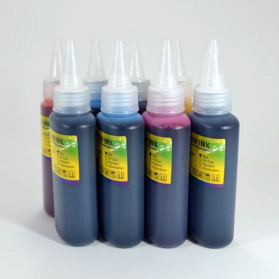Compatible Epson 2100 2200 Pack 7 Botellas de 100ml Tinta para Recarga