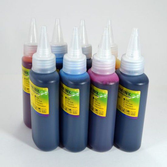 Compatible Epson R2880 Pack 8 Botellas de 100ml Tinta para Recarga