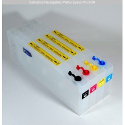 Compatible Epson Pro 5500 Cartuchos Recargabes para Plotter