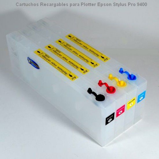 Compatible Epson Pro 9400 Cartuchos Recargabes para Plotter