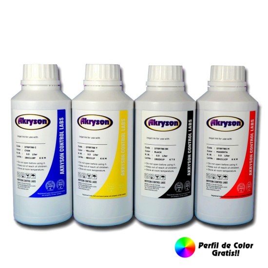 Compatible Epson Ecotank Tinta de Subimación Todos los Modelos Pack 4x500ml