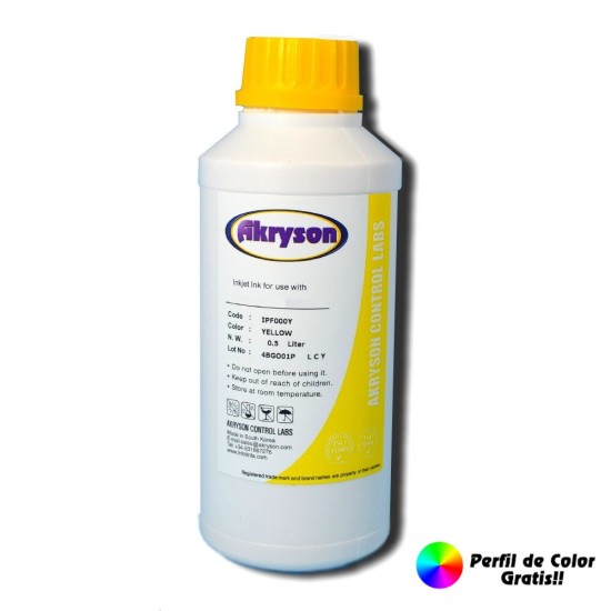 Compatible Brother Tinta de Sublimación Amarillo Botella 500ml Todos los modelos