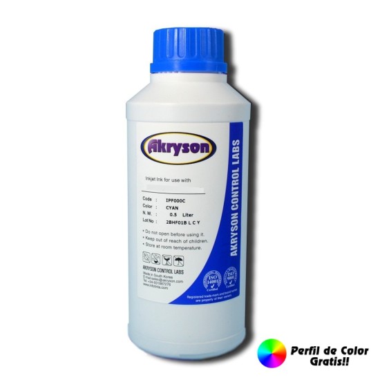 Compatible Mimaki Tinta de Sublimación Cyan Botella 500ml