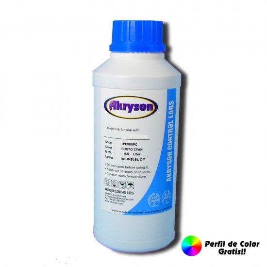 Compatible Epson Photo 1500W 1400 Tinta de Sublimación Light Cyan Botella 500ml