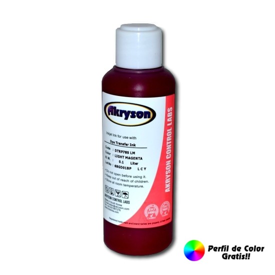 Tinta de Sublimación Light Magenta Botella 100ml para impresoras Mimaki, Roland y Mutoh