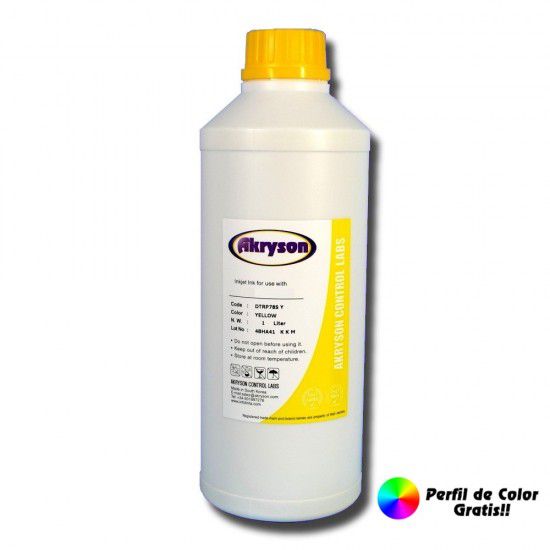 Compatible Mimaki Tinta de Sublimación Amarillo Botella 1 Litro para Plotters