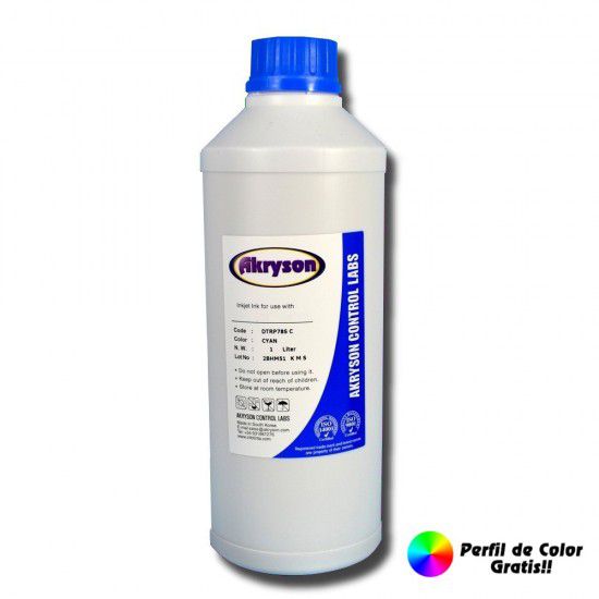 Tinta de Sublimación Cyan Botella 1 Litro impresoras Compatible Epson – Todos los modelos