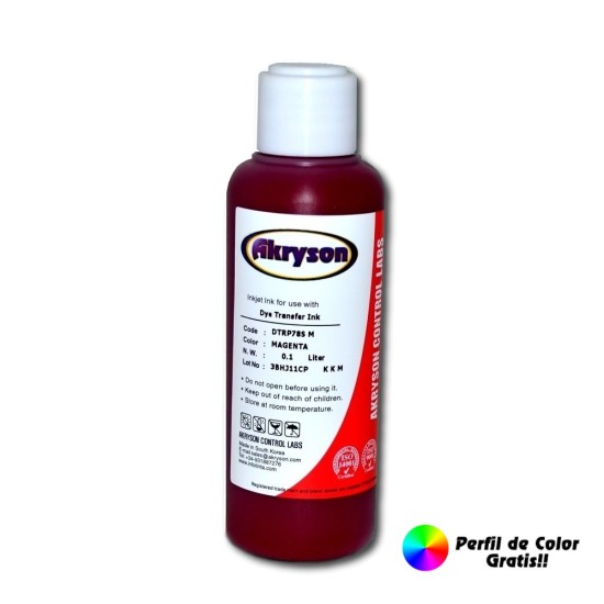 Tinta Sublimación para Ricoh  SG2100N SG3110DN SG7100DN GC41 Magenta Botella de 100ml