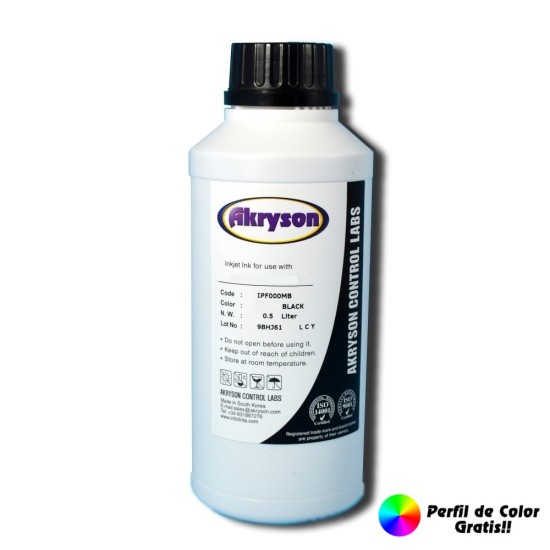 Compatible Epson Tinta de Sublimación Negro Botella 500ml Todos los Modelos