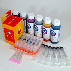 Compatible Canon MG7753 Cartuchos Recargables Autoreseteables Kit con Tintas