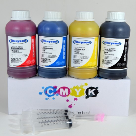 Tinta de Sublimación Compatible Epson Pack Esencial 4x250ml – Todos los modelos