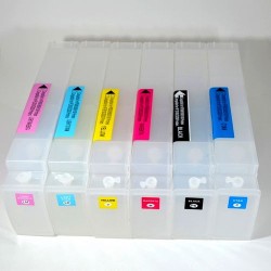 Compatible Hp Designjet 5000ps Autoreseteables Vacios 81 Pack 6 Cartuchos Recargables