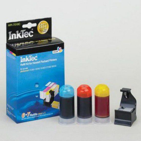 Kit de Recarga Color para Hp Photosmart B110c Wireless e-AiO