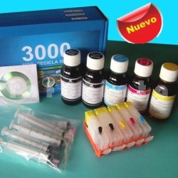 Compatible Canon PGI-5BK CLI-8C CLI-8M CLI-8Y Kit de Recarga de Cartuchos