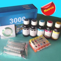 Compatible Canon PGI-5BK CLI-8C CLI-8M CLI-8Y Kit de Recarga de Cartuchos