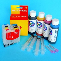 Compatible Brother DCP-J715W Cartuchos Recargables Autoreseteables Kit con Tintas