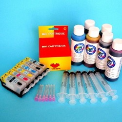 Compatible Canon MG6200 Cartuchos Recargables Autoreseteables Kit con Tintas