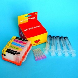 Compatible Canon MG6450 Cartuchos Recargables Autoreseteables Kit sin Tintas
