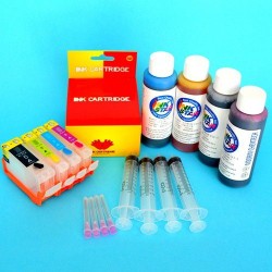 Compatible Canon MX700 Cartuchos Recargables Autoreseteables Kit con Tintas