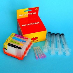 Compatible Canon MX700 Cartuchos Recargables Autoreseteables Kit sin Tintas