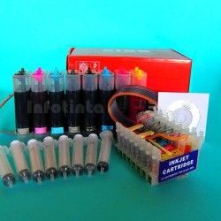 Compatible Epson R800 R1800 Recargado Sistema de Tinta Continua CISS