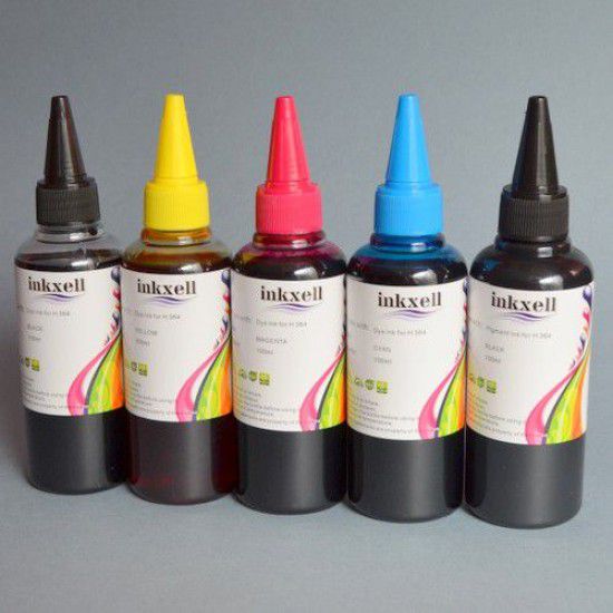 Pack 5 Botellas de tinta para Canon de 5 colores