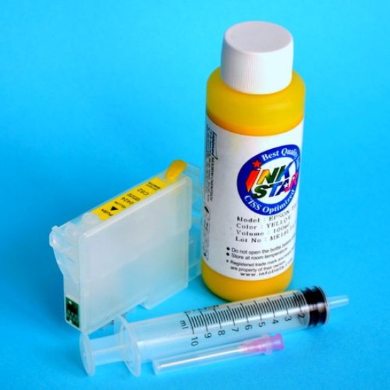 Cartucho recargable para Epson C82WN vacio Amarillo mas Tinta