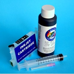 Cartucho recargable para Epson C84 PE vacio Negro mas Tinta