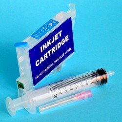 Cartucho Recargable para Epson R245 Autoreseteable Vacio Cyan