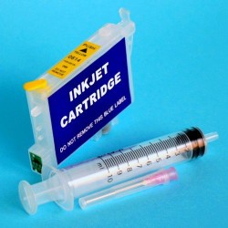 Cartucho Recargable para Epson RX520 Autoreseteable Vacio Amarillo