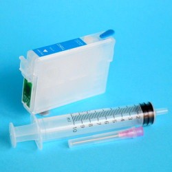 Cartucho Recargable para Epson RX560 Autoreseteable Vacio Cyan