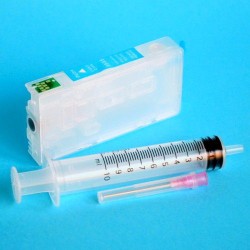 Cartucho Recargable para Epson RX700 Autoreseteable Vacio Cyan Claro
