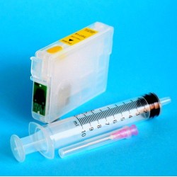 Cartucho Recargable para Epson WF-2010W amarillo sin tinta Autoreseteable