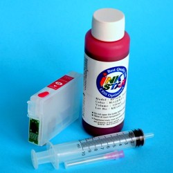 Cartucho recargable para Epson XP-415 vacio Magenta mas Tinta