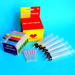 Compatible Epson R265 Cartuchos Recargables Autoreseteables Kit sin Tinta