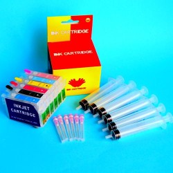 Compatible Epson RX595 Cartuchos Recargables Autoreseteables Kit sin Tinta