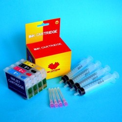 Compatible Epson S22 Cartuchos Recargables Autoreseteables Kit sin Tinta