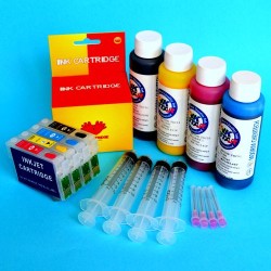 Compatible Epson WF-7610DWF Cartuchos Recargables Autoreseteables Kit con Tintas