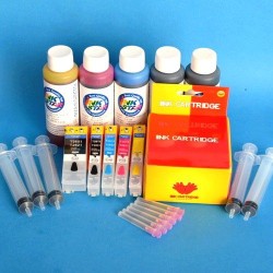 Compatible Epson XP-605 Cartuchos Recargables Autoreseteables Kit con Tintas