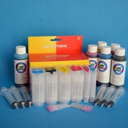 Compatible Hp DesignJet 120 Cartuchos Recargables Kit con Tintas