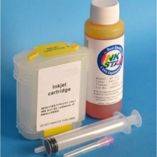 Hp DesignJet 500 plus Cartucho Recargable Amarillo mas Tinta Hp DesignJet 500 plus Cartucho Recargable Amarillo mas Tinta
