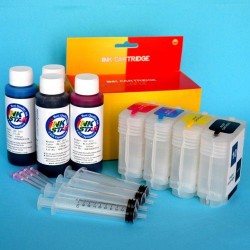 Compatible Hp DesignJet 800 Cartuchos Recargables Kit con Tintas